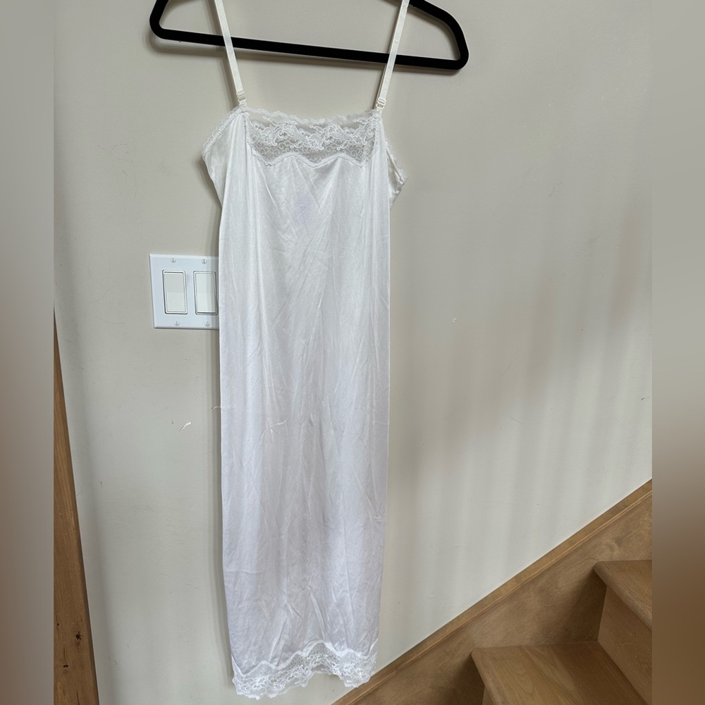 Lace Satin Slip Dress